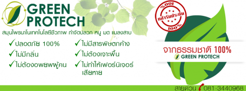 Green Protech กำจัดปลวก, หนู, มด, แมลงสาบ ด้วยสมุนไพรนาโนเทคโนโลยี ปลอดภัย 100%