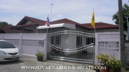 ขายบ้านเดี่ยว 1 ชั้น 57 ตร.ว.ม.อัจฉรา อ.เมืองฉะเชิงเทรา